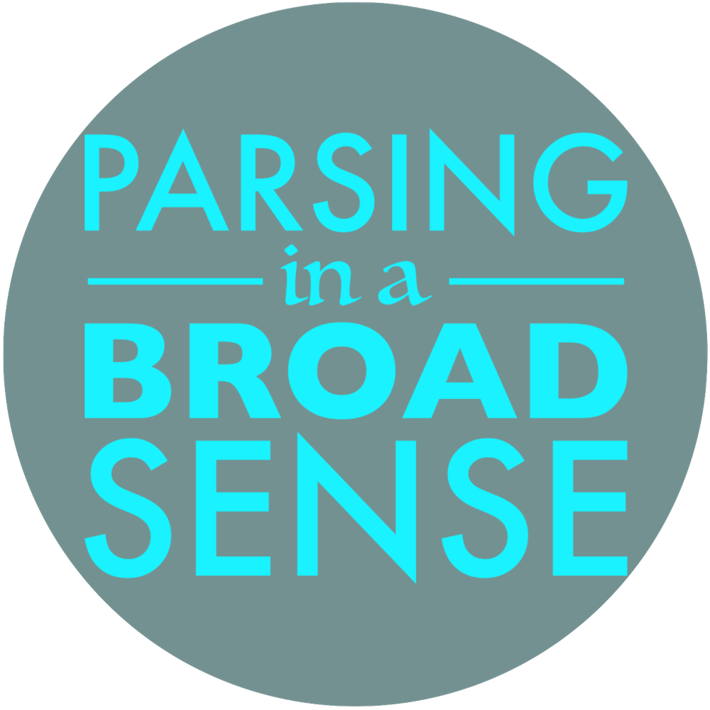 Parsing in a broad sense logo